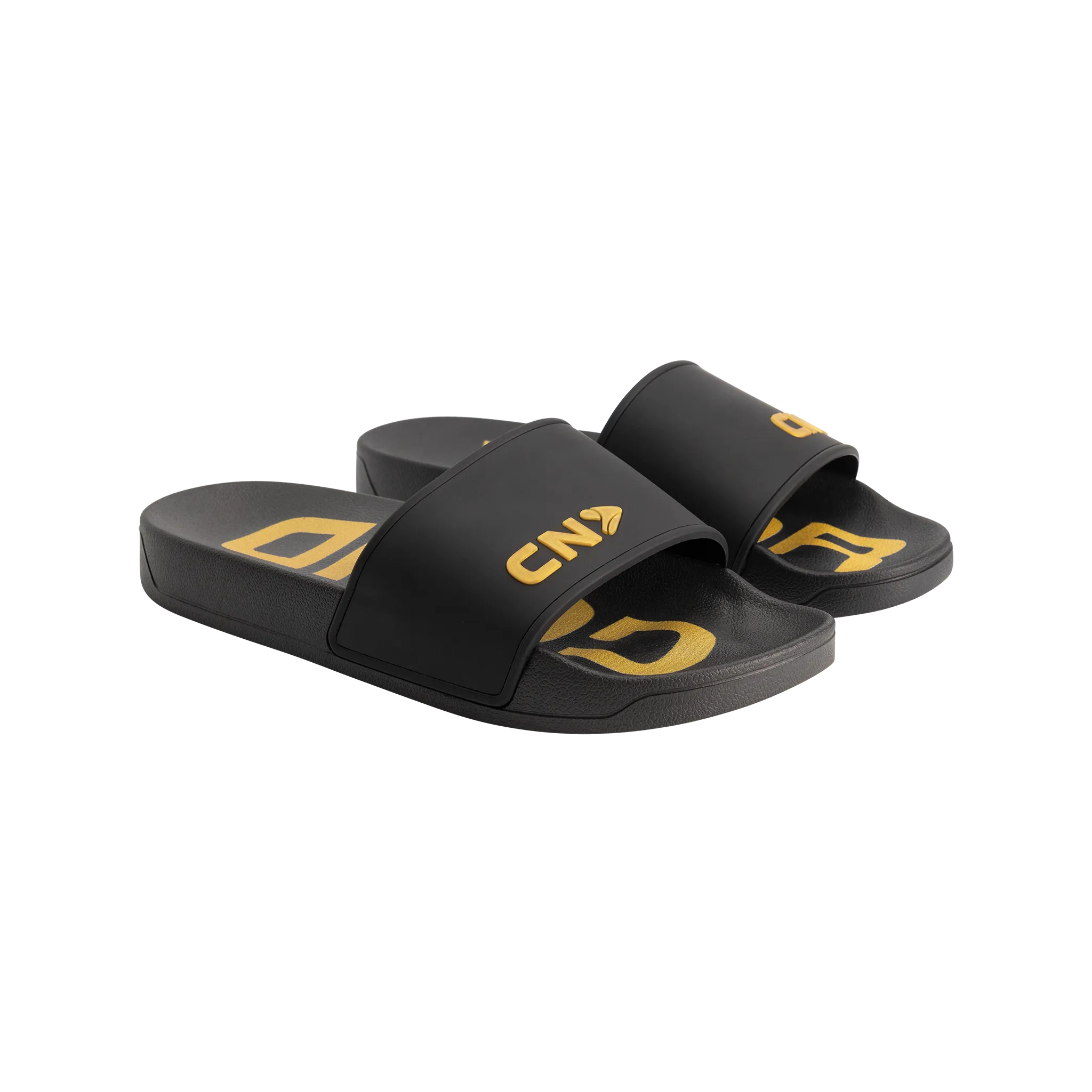 Voor Goud Slippers - Zwart