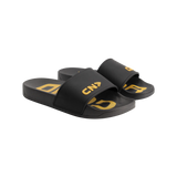 Voor Goud Slippers - Zwart