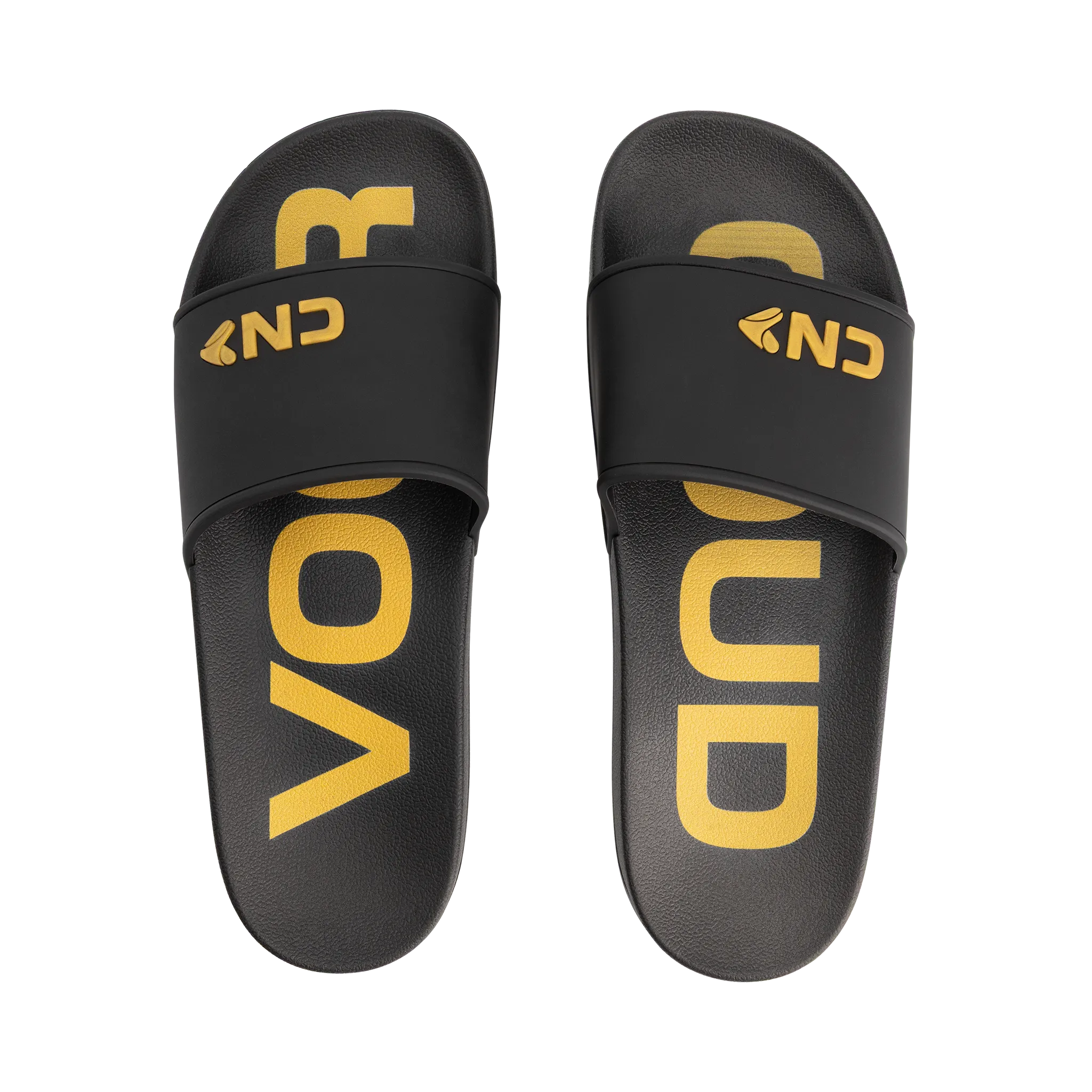 Voor Goud Slippers - Zwart