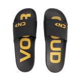 Voor Goud Slippers - Zwart