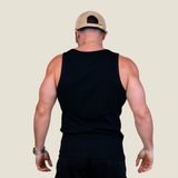 Ribbed Tanktop - Zwart