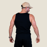 Ribbed Tanktop - Zwart