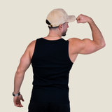 Ribbed Tanktop - Zwart