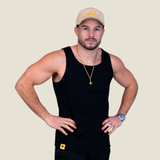 Ribbed Tanktop - Zwart