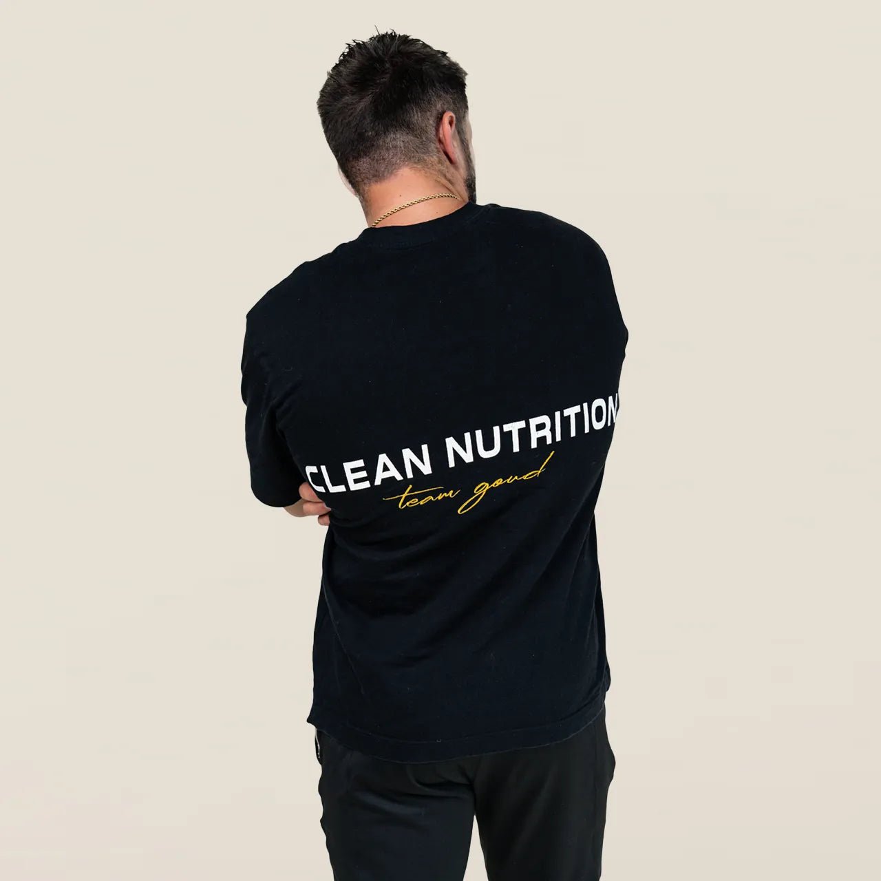 Team Goud Oversized T-shirt - Zwart