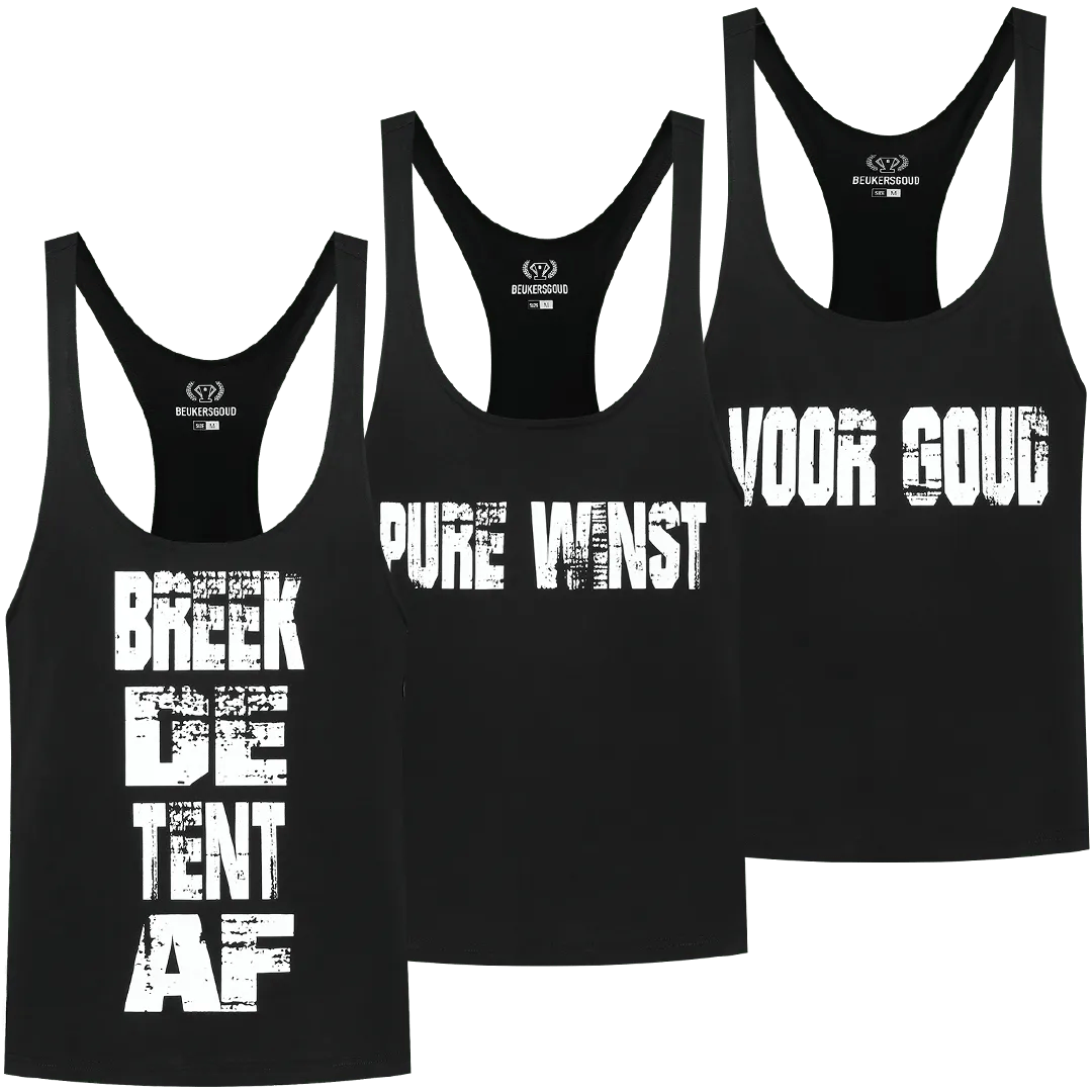 Stringer Tanktop - Zwart