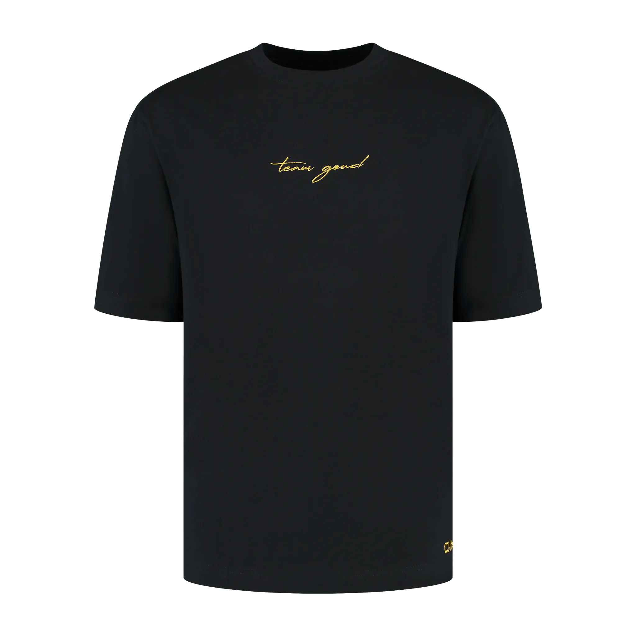 Team Goud Oversized T-shirt - Zwart