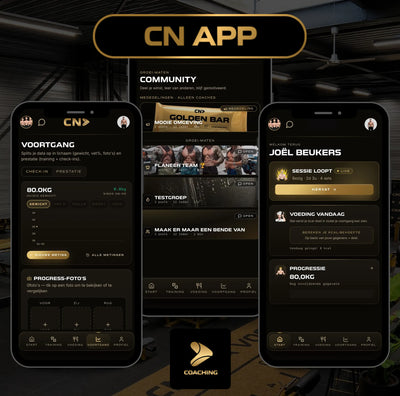 CN app: Trainingsschema + Voedingsschema