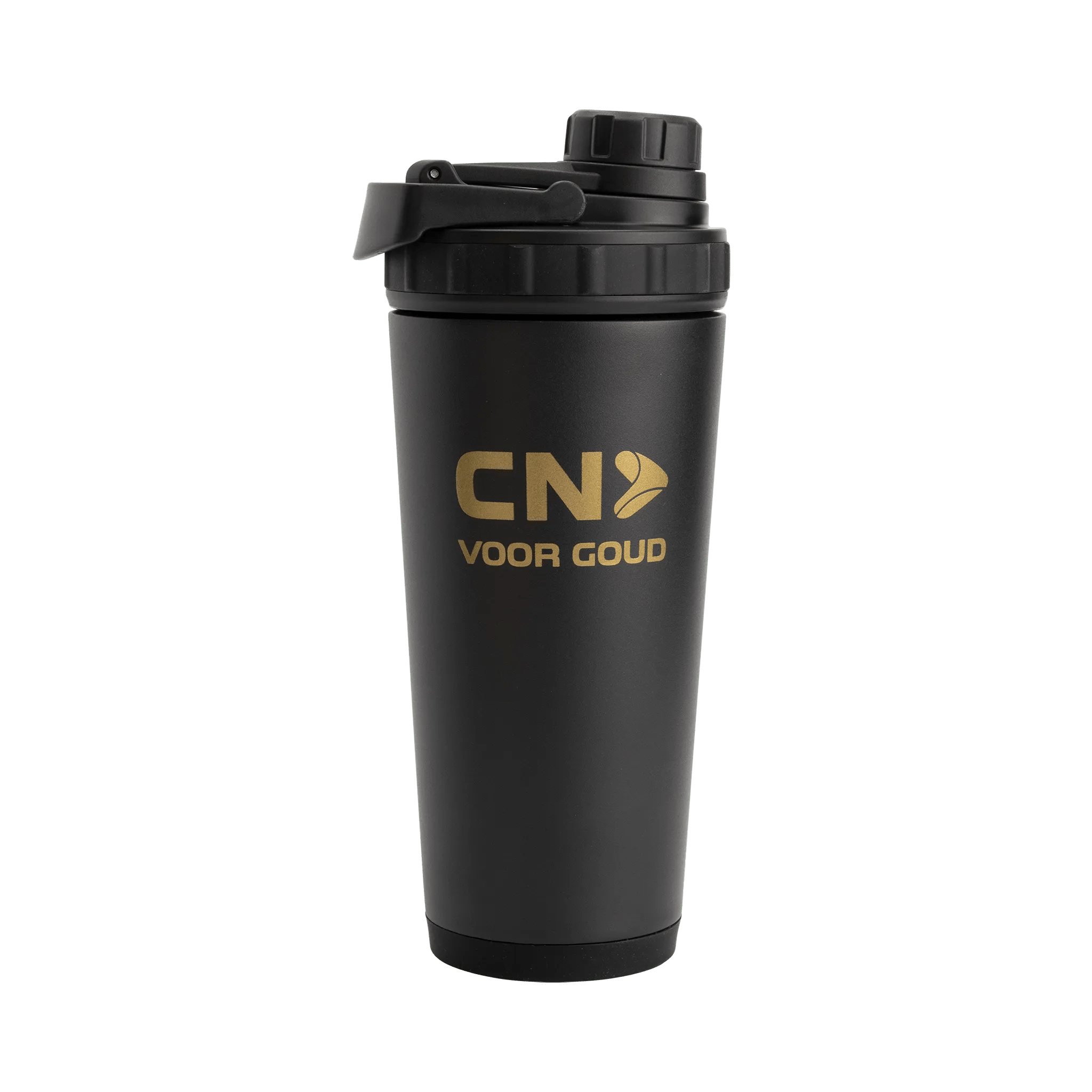 Dubbelwandige Thermoshaker 750ml - Zwart