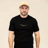T-shirt fitted Team Goud - Wit/Zwart
