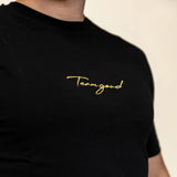 T-shirt fitted Team Goud - Wit/Zwart