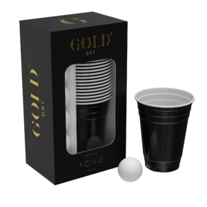 Gold Dry Pong Set