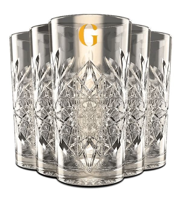 Gold Dry Glasses (6x 33,5cl)