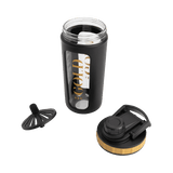 Glazen Gold Dry Shaker 800ml - Zwart