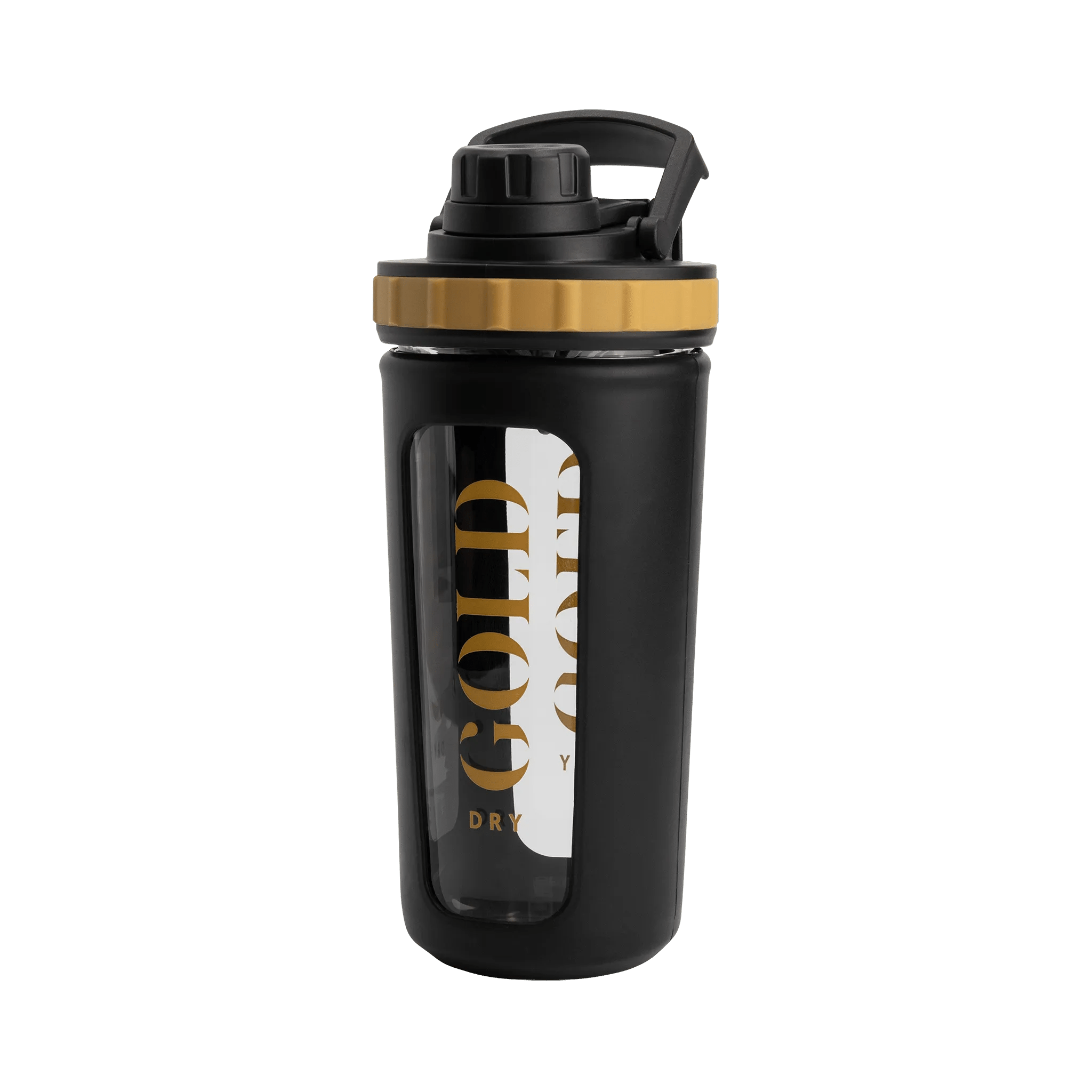 Glazen Gold Dry Shaker 800ml - Zwart