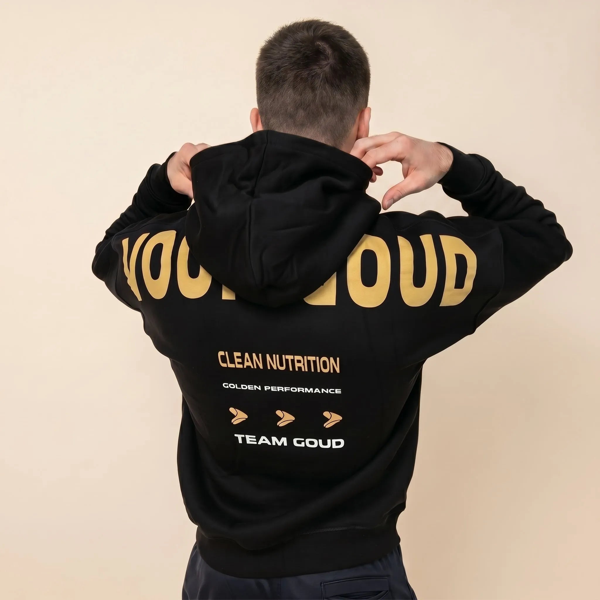 Hoodie Gold Performance - Zwart