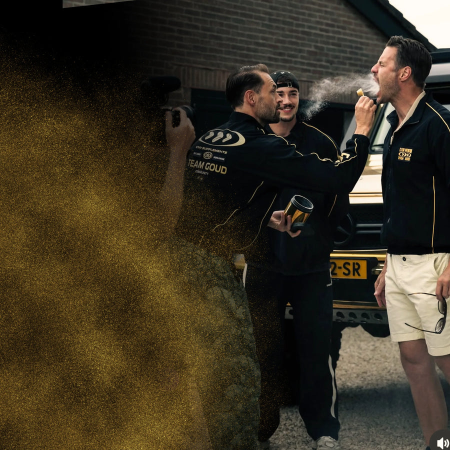 Merch banner gouden lifestyle