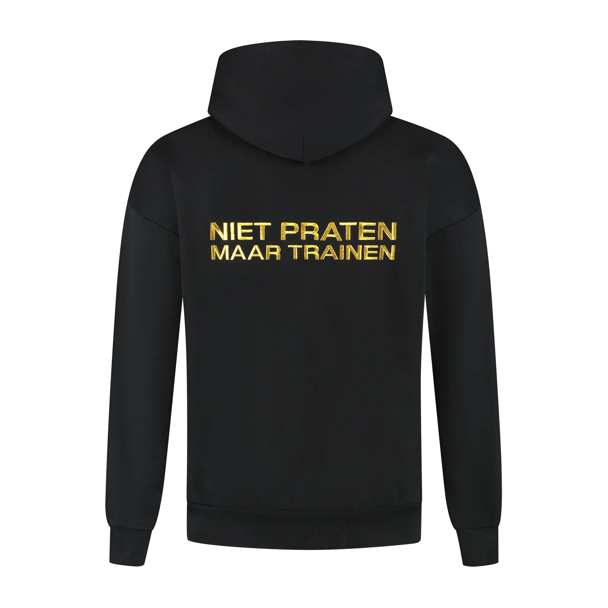 Niet Praten Hoodie - Zwart