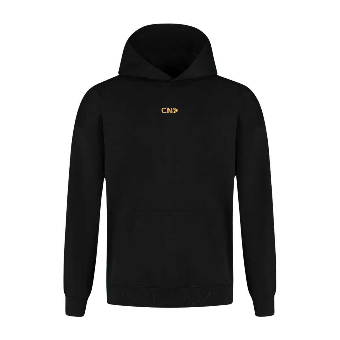Golden Dragon Oversized Hoodie - Zwart