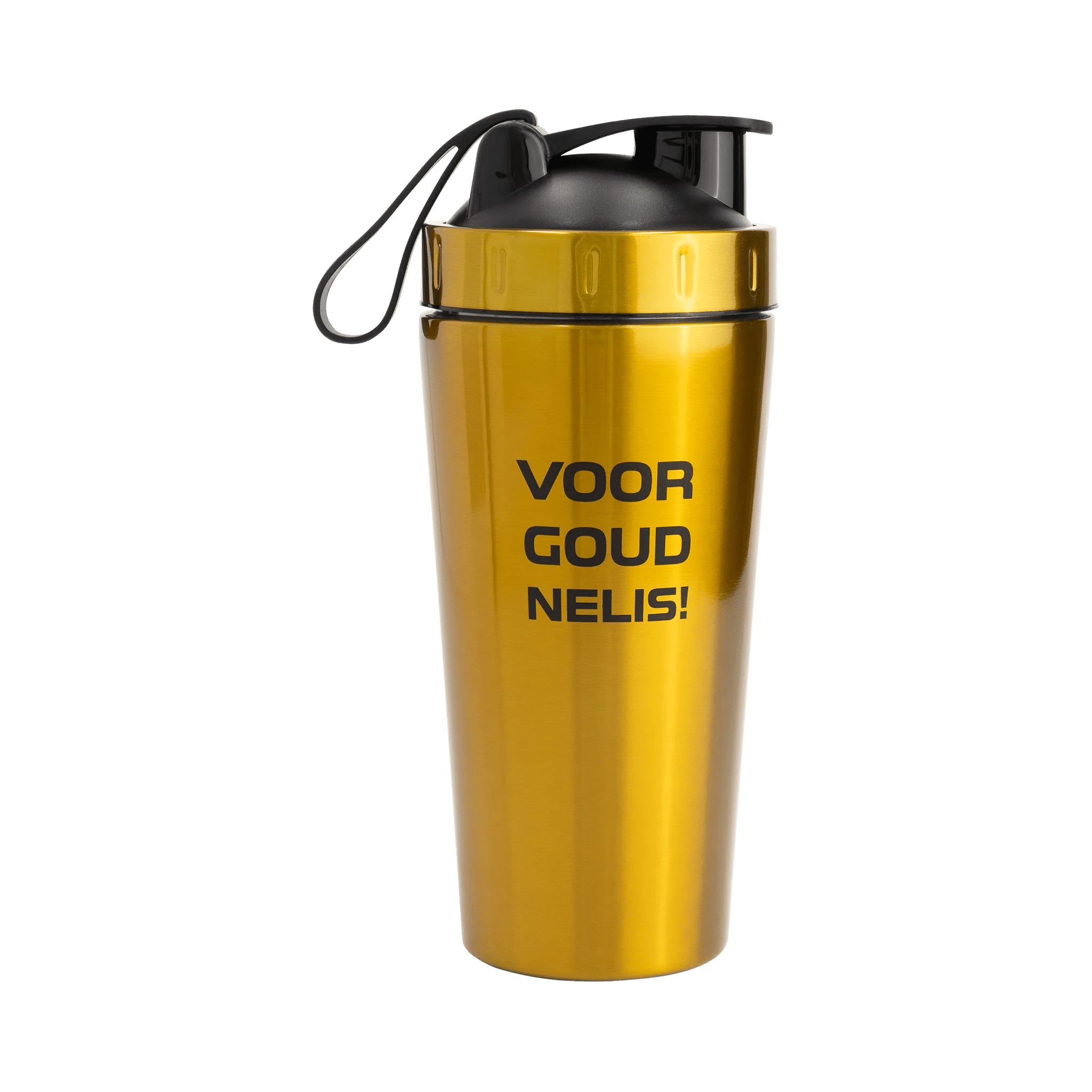 Stalen 'Nelis Voor Goud' Shakebeker 700ml - Goud