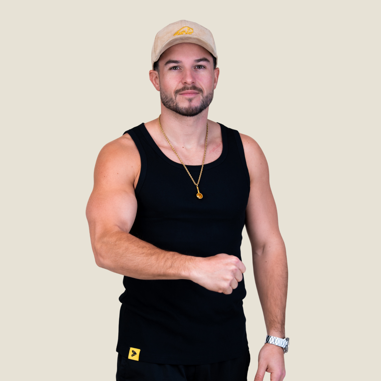 Ribbed Tanktop - Zwart