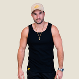 Ribbed Tanktop - Zwart