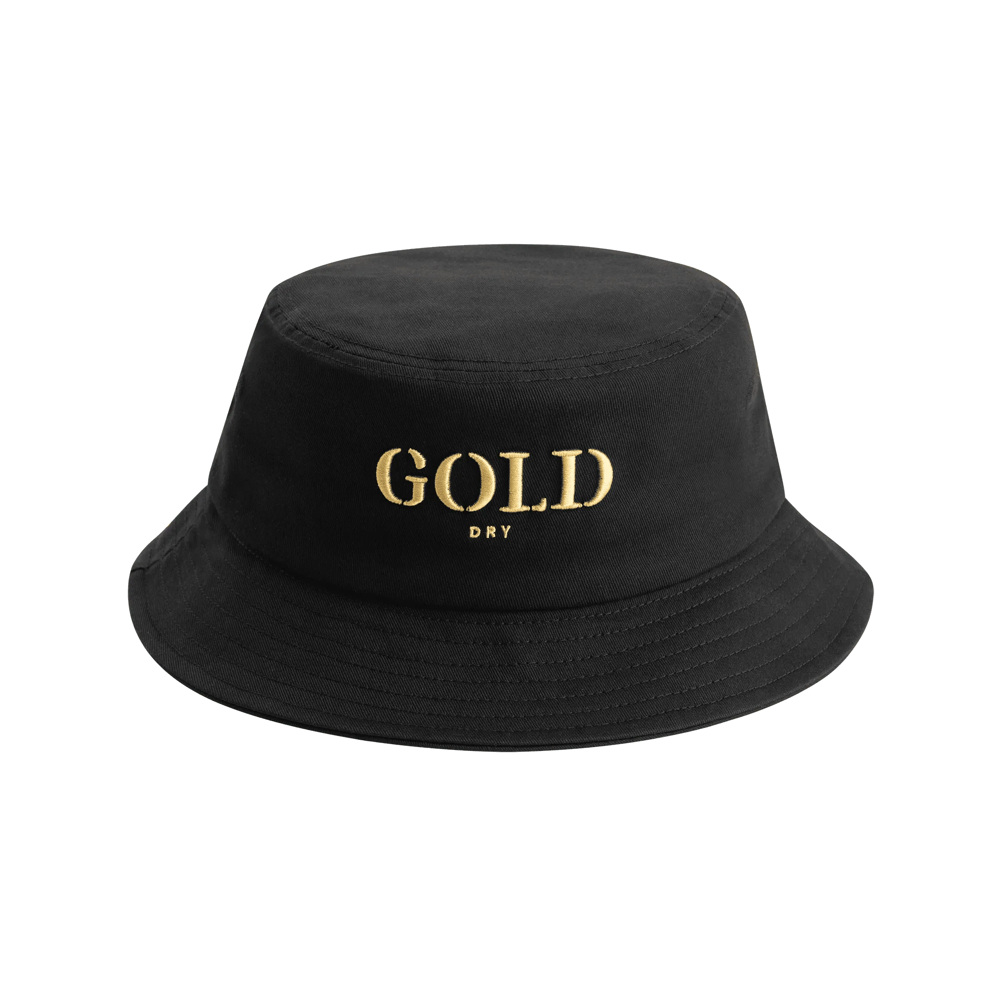 Gold Dry Bucket Hat - Zwart