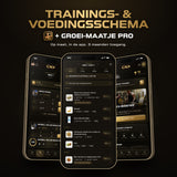 Trainings- en voedingsschema + Groei-Maatje Pro: op maat in de app, 3 maanden toegang