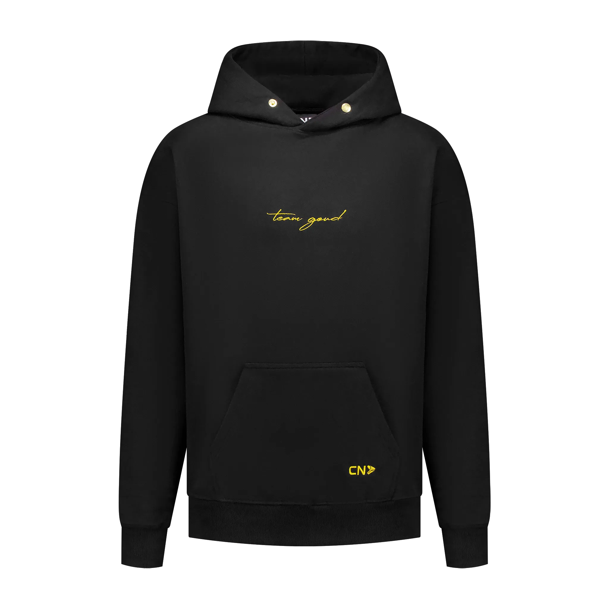 Team Goud Oversized Hoodie - Zwart