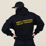 Niet Praten Hoodie - Zwart